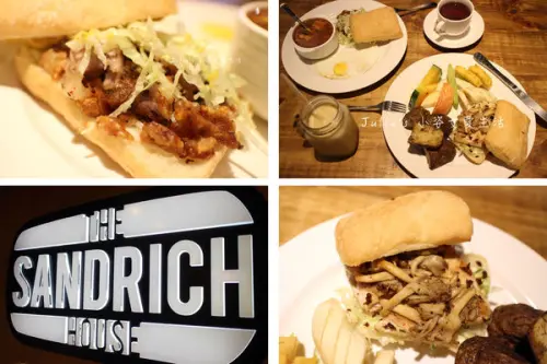 【台北。食】科技大樓美食 THE SANDRICH HOUSE 特製三明治專賣店》經典脆皮豬三明治，令人允指回味