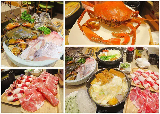 【台北火鍋】秋豆溢日式鍋物(大坪林店)，爆膏雙紅蟳海陸雙人套餐，紅蟳2隻吃爽爽!