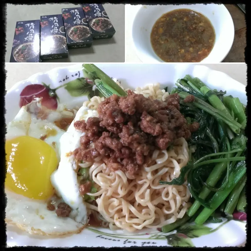 {食記}珍苑．精肉燥~簡單快速變出肉燥飯、麵