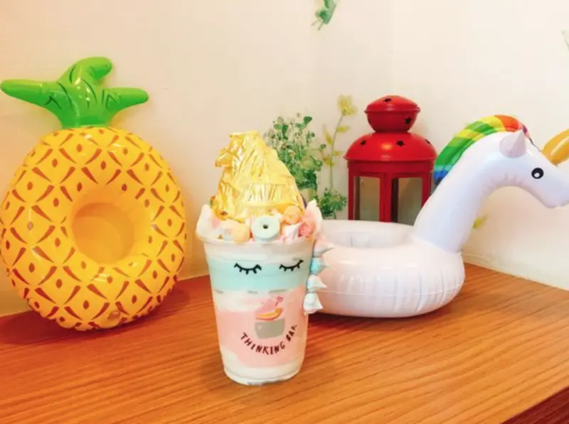 《台北❤️大安》THINKING 創意思考吧，超夢幻金箔獨角獸優格霜淇淋X奶酪🦄