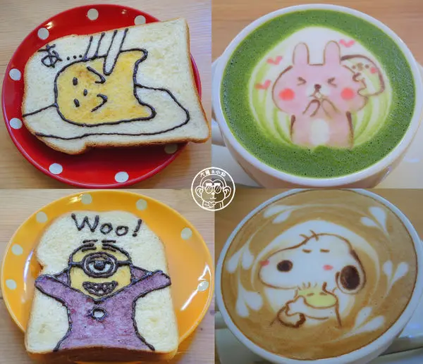 呷飽祙【台南･WHY東西】萌萌的圖案吐司        
      