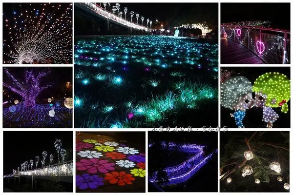 彰化免費景點/八卦山大佛風景區【天空步道】夜晚燈海#好浪漫/鵲橋約會、親子散步。彰化生活美學館外~夢幻裝置藝術IG打卡景點/彰化市夜景/2019卦山親子嘉年華活動資訊