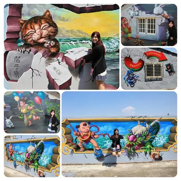 【雲林景點】雲林彩繪新亮點~四湖箔子寮神仙3D彩繪        
      