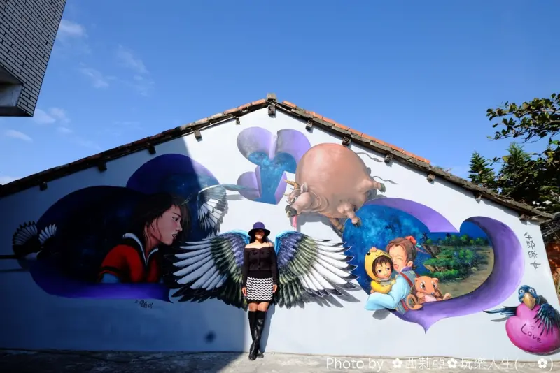 【雲林。四湖鄉】激推！又一3D彩繪新亮點，位於『雲林箔子寮立體3D彩繪』，巧妙結合中國神話故事，精緻立體3D畫作精彩可期喔！