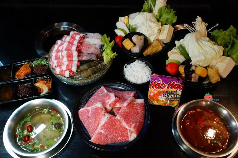 【松江南京站】凱越越南風味小火鍋 吃和牛不用500元！CP值高 酸辣湯頭必點 二訪