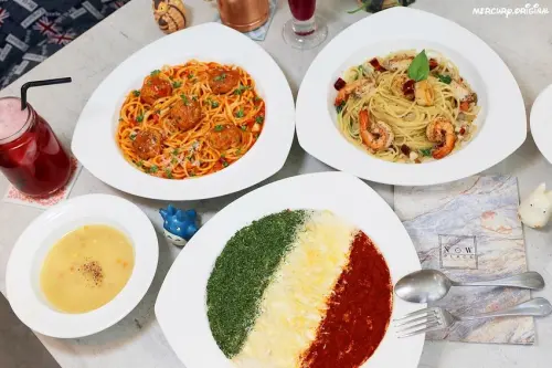 真的是義大利麵！爆濃起司奶醬義大利國旗三色麵，隱藏版現作舒芙蕾