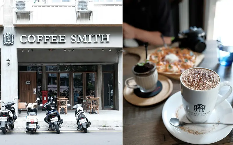 【台中下午茶】Coffee Smith│工業風咖啡廳，超夯400次咖啡雲朵般的滑順口感，近廣三SOGO