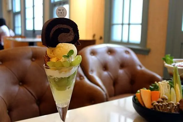 [台南中西區]熨斗目花珈琲。珈哩WUDAO cafe 鏡面蛋糕×高腳杯甜點×台南質感咖啡店 老屋咖啡