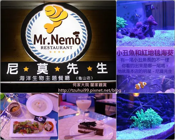 ★桃園．吃喝玩樂★隱身在巷弄裡的海洋世界,有可愛的尼莫陪你吃飯喔~尼莫先生海洋生物主題餐廳(近林口長庚/桃園酒廠)