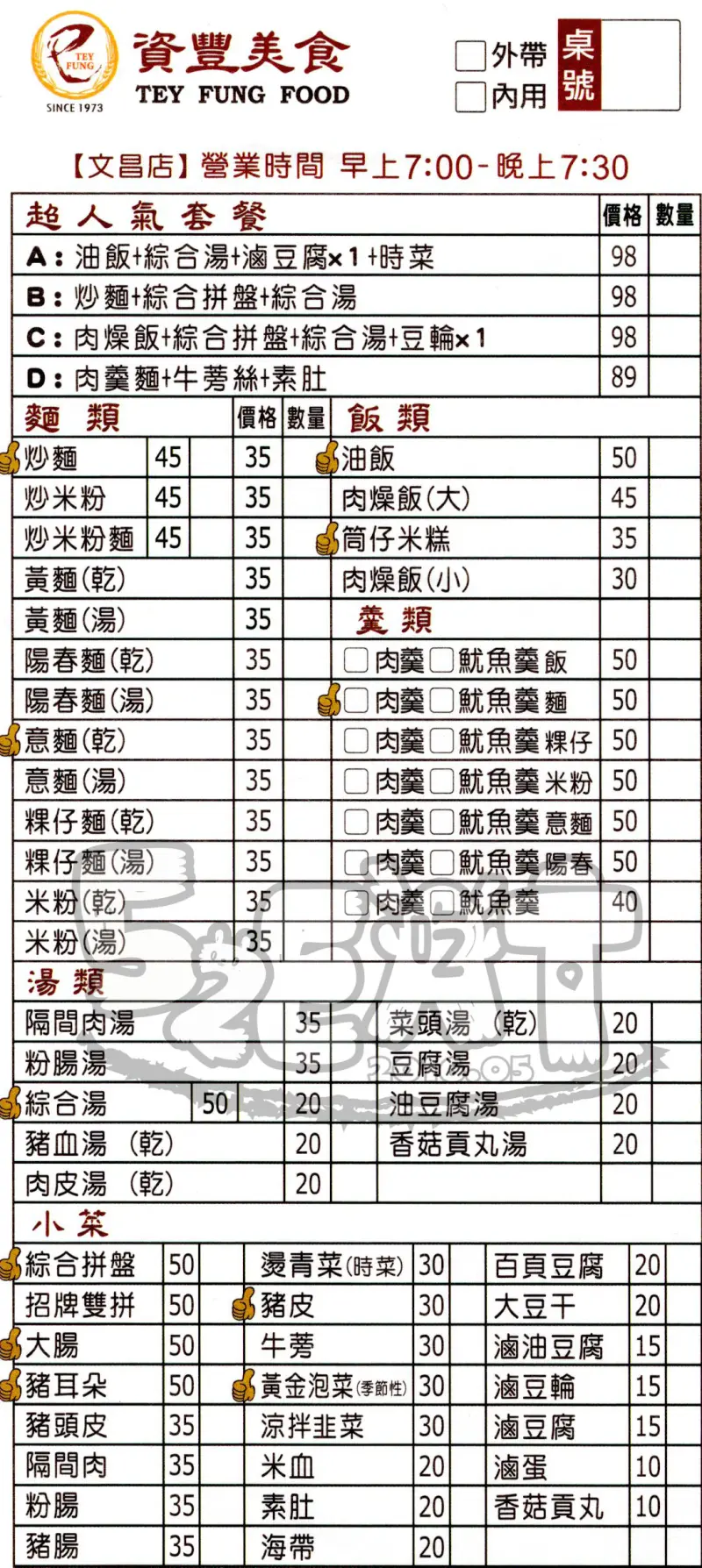 【台中南屯小吃推薦】資豐油飯價位，菜單大公開!台中人的彌月首選! 台中南屯美食小吃旅遊景點推薦!