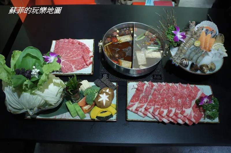 《捷運文湖線葫洲站美食》內湖麻辣鍋 Basement 頂級鴛鴦養生鍋  一鍋二吃 冬天冷冷吃得爽快養生也要顧