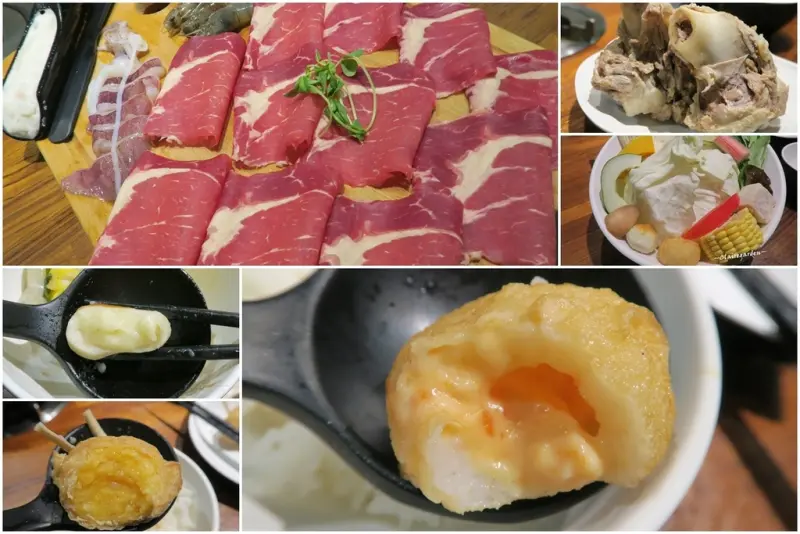 台北 捷運中山站 358精緻涮涮鍋~握不住的大骨湯頭VS.暴漿系小點