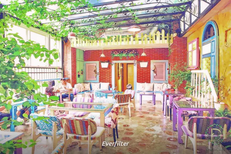 【食。台北】D.G Café〜大同區/早午餐下午茶。歐式鄉村風，彷彿走進走進夢幻空間，IG打卡拍照火爆熱點！