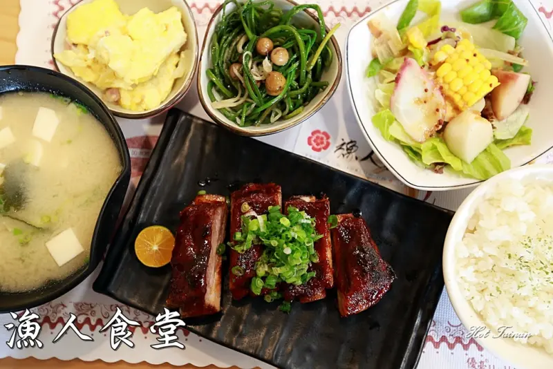 【台南北區】漁人食堂：日式平價定食搭配深海魚味增湯|平價消費|食材新鮮|主菜好吃配菜也用心