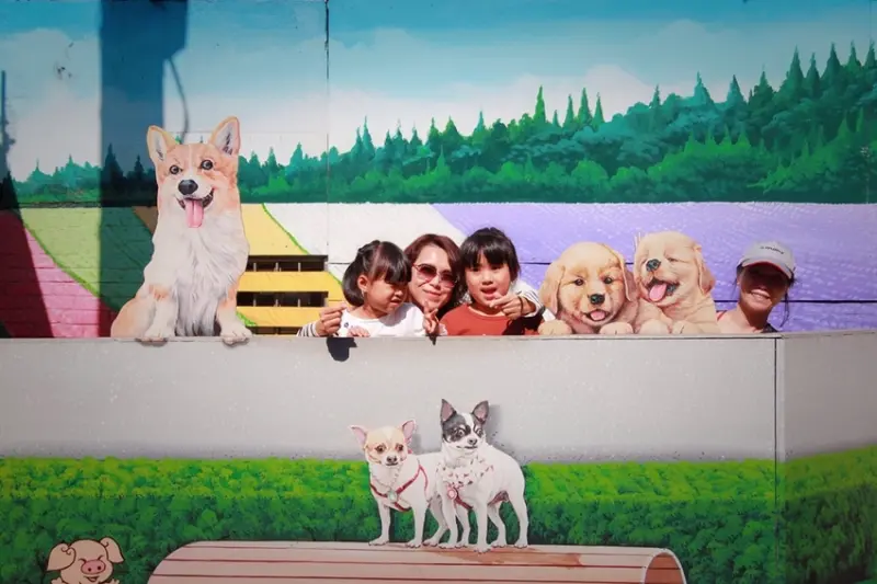 彰化旅遊景點/彰化忠權3D彩繪社區，超可愛的忠犬彩繪村，超萌超好拍 - Ann‧榜哥‧生活事務所