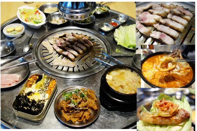 嘉義美食 五花肉.KR-韓國烤肉BBQ嘉義店!!平日吃到飽 假日高CP平價精緻套餐 厚2公分過癮五花肉!!超吸睛花漾王魷魚起司年糕鍋!!手搖便當!! 