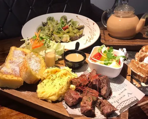 林口三井附近美食！CP質高的早午餐 ● 地平線1號 Horizon No.1林口店   |  桃園龜山美食