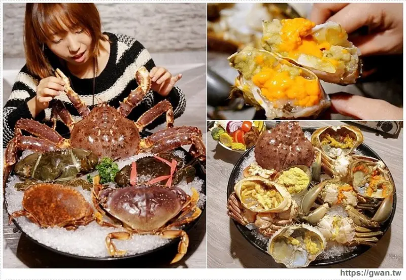 台中隱藏版帝王蟹四吃！還有超濃蟹膏粥，蟹霸王套餐每日限量四組，沒預訂吃不到～ 