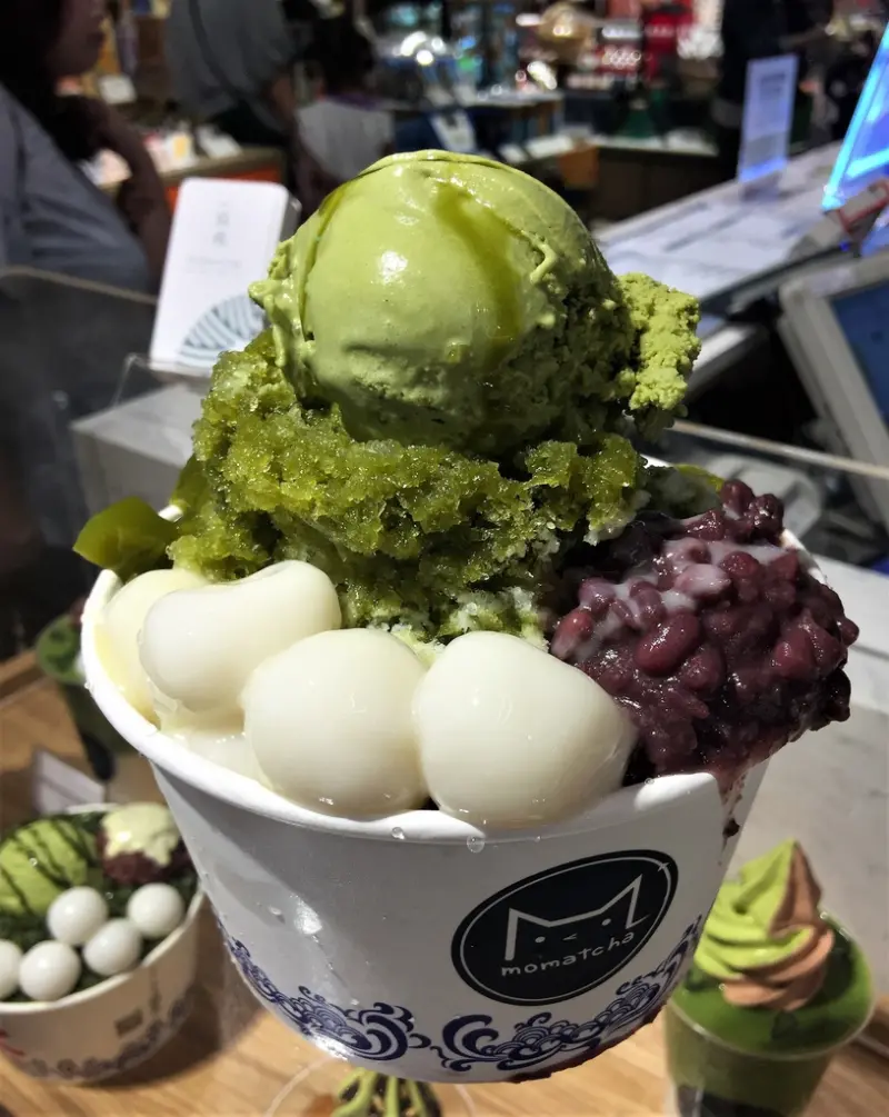 [信義區美食餐廳]抹茶控最愛✫一抹綠Momatcha✫宇治金時，抹茶聖代，新光三越A11 B2