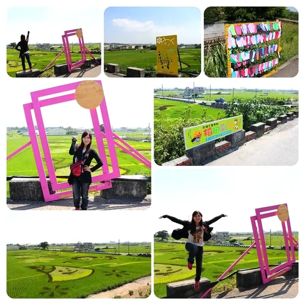 【彰化景點】彰化花壇三春老樹稻田彩繪~2016跟著任意門來到三春老樹稻田彩繪的茉莉花、竹筍還有螢火蟲，一起點亮花壇        
      