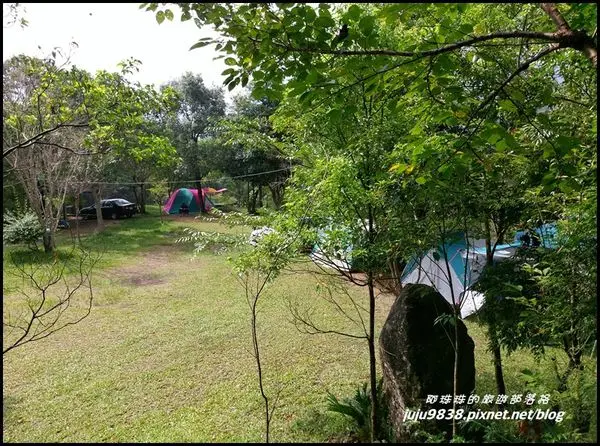 新竹尖石。怪獸森林露營區。有趣的怪獸印章