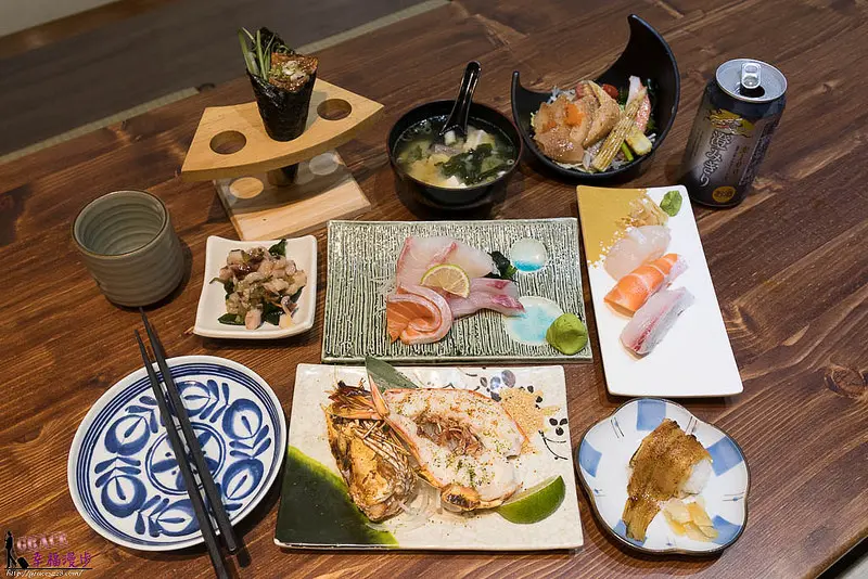 台中三合屋sushi手作壽司--平價消費享受高級食材的味蕾，壽司、刺身、丼飯、烤物食材都超新鮮