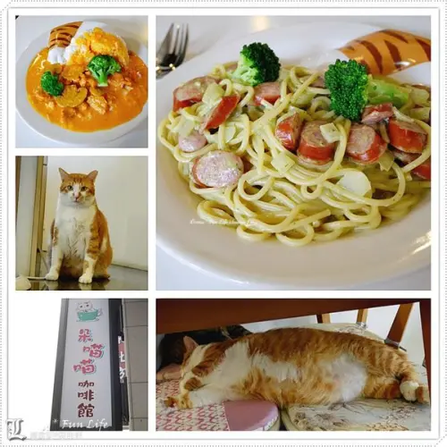 【台中 東區】朵喵喵咖啡館。以可愛貓咪餐具呈上美味餐點，萌貓相陪的舒適用餐環境