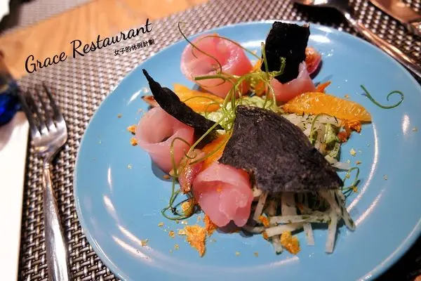 Grace Restaurant新菜發表會，台法料理結合演繹新滋味，藏身於東區巷弄內的小酒館|魚王|完美鴨三重奏|較花魚▲女子的休假計劃▼