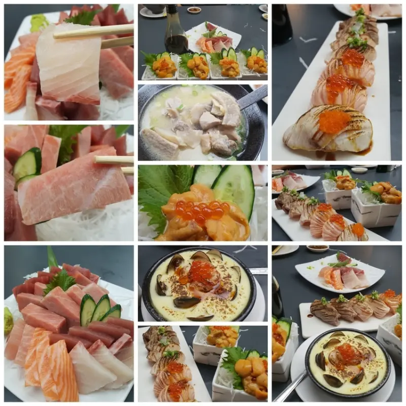 【屏東.東港】華僑市場美食推薦。曾鮮生魚片超棒黑鮪魚最推金三角部位入口即化