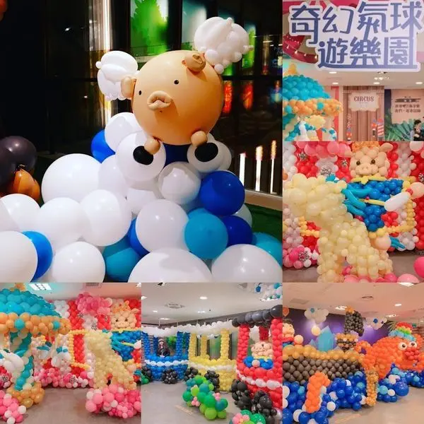 免費參觀【桃園新光三越2019奇幻氣球遊樂園】2019桃園最新打卡點/熱氣球雲朵木馬環遊列車海陸空旅行趣/打卡還送IG美照