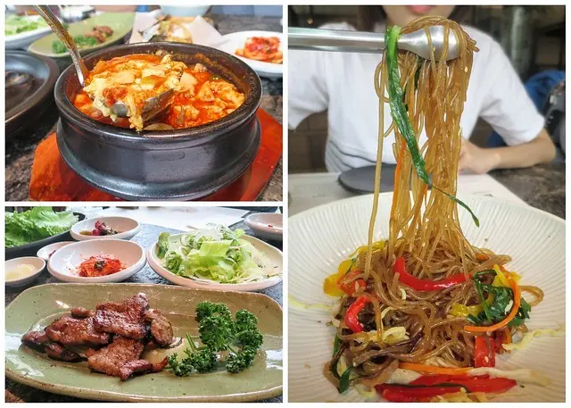 【內湖韓式料理】三元花園韓式餐廳，8種韓式小菜免費吃到飽，吃完身上不會有燒烤味唷！