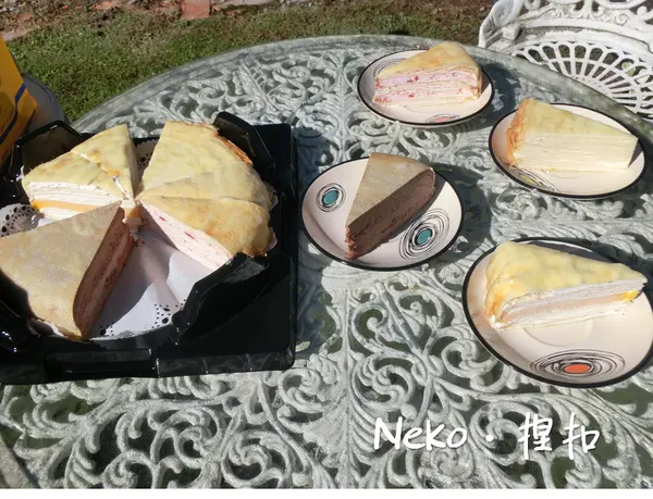 【台中甜點】塔吉特千層蛋糕：享受貴婦美味不必傷荷包！！四種口味任你配～一次滿足！