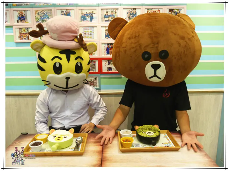 【南投美食】樂冰小屋~中興新村超可愛小熊雪花冰。還有可愛頭套打卡超好用