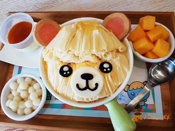 【南投美食】中興新村萌翻天熊熊雪花冰《樂冰小屋》這麼可愛怎麼下得了手