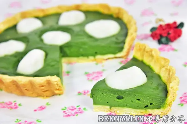 [台北美食]小山園若竹抹茶製作的白玉抹茶塔，添加北海道四葉乳酪美味提升 -- LuLu cookies & cake(台北甜點推薦、小山園抹茶甜點、台北抹茶專賣、宅配團購美食、抹茶控必吃)