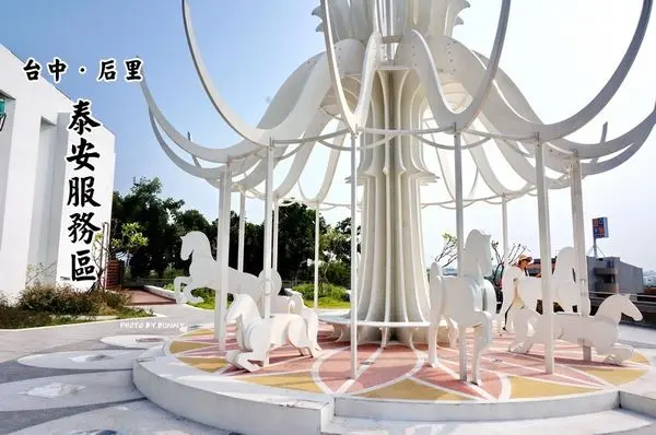 【台中】后里區 泰安服務區 新地標 夢幻旋轉木馬激發少女心