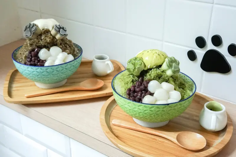 『抹抹柴 Mozamoza X魔王』新北永和區 旺旺 吃冰也需要被療癒 來吃柴柴冰 帽子抹茶冰 焙茶抹茶冰 捷運永安市場站『內文有店家資訊與菜單』