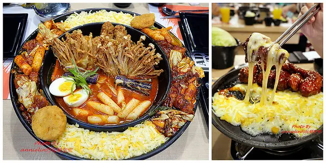 ◎【(宜蘭車站旁) OMAYA春川炒雞】傳說中的乳溝起司+辛普森湯，還有爆炸大的棉花糖泡泡，整個超過癮！