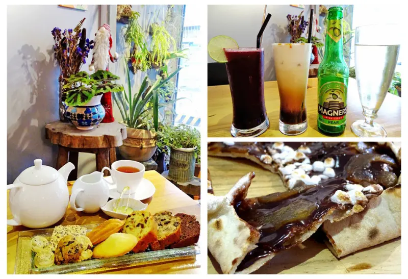 新店下午茶推薦：披薩斜塔--自發酵母、超過三十種口味的手工窯烤披薩，甜披薩+咖啡茶飲+手工甜點=完美下午茶組合