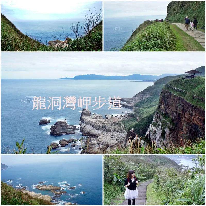 [新北市貢寮景點 龍洞灣岬步道] 穿越3500萬年的時空 走在巨大岩層上方 景色絕佳濱海步道