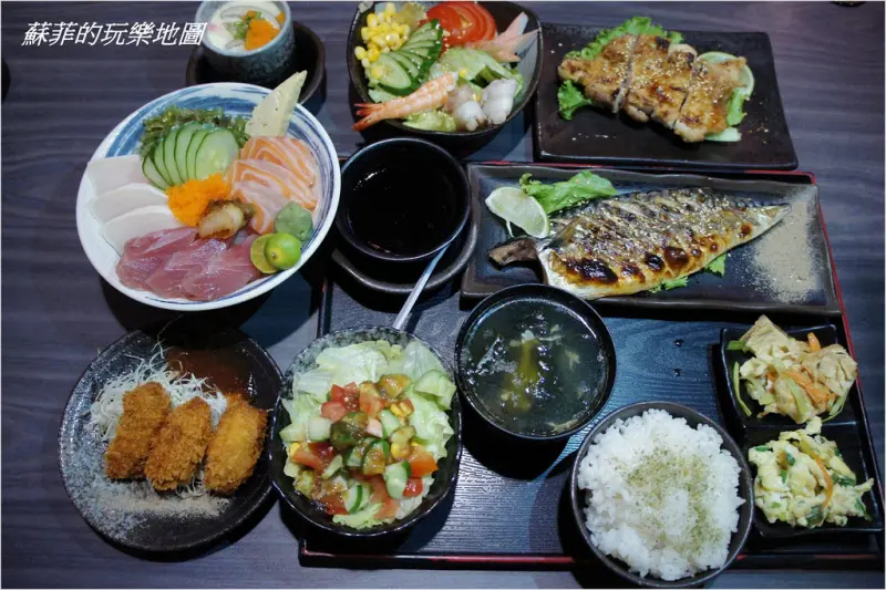 《永安市場捷運站美食》千壽司~超超超級有料的生魚蓋飯、新鮮蔬菜魚肉吃的到高CP值鯖魚定食