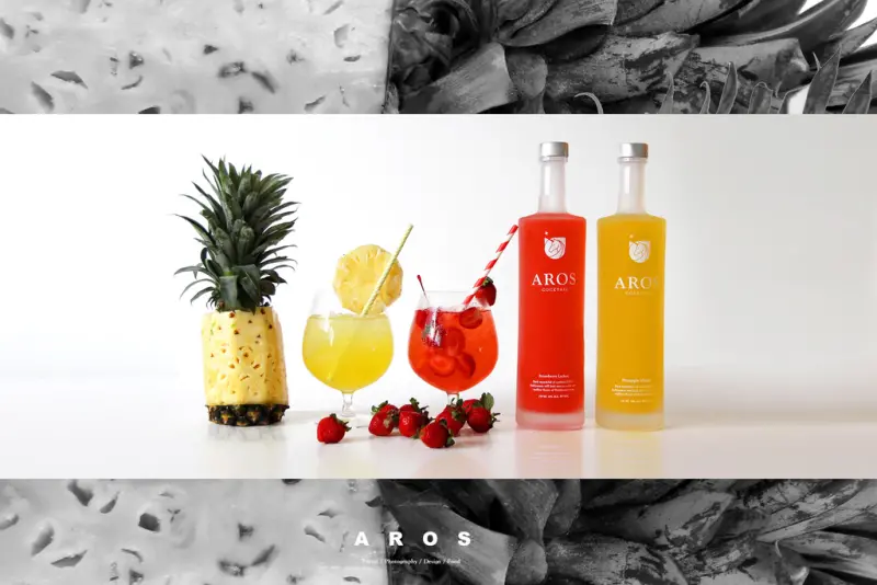 【男子的日常生活】AROS 艾洛詩英式雞尾酒，來自台灣的果釀調酒，時髦酒色，繽紛你的聖誕跨年生日派對。