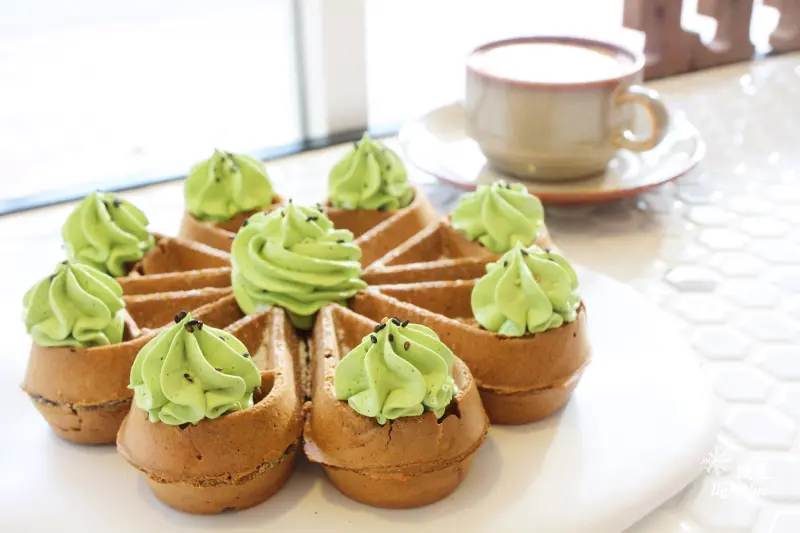 [ 民生社區咖啡店 ] 4MANO caffe ～民生店限定黑芝麻抹茶麻糬鬆餅