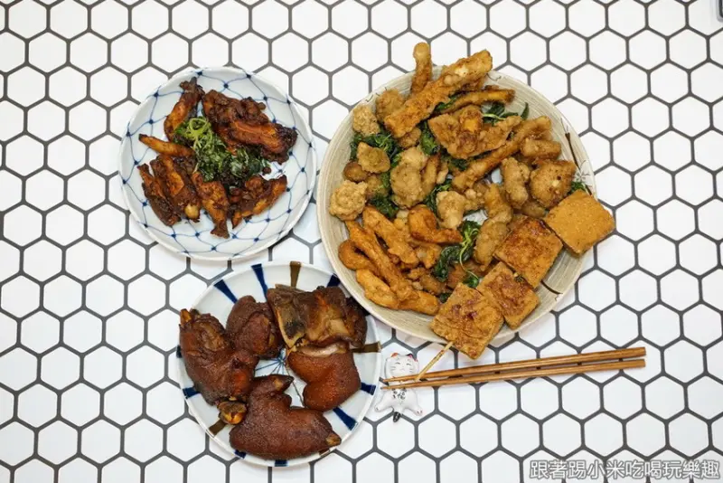 阿樹伯鹽酥雞。特色炸豬腳酥皮帶嫩閏月吃豬腳另類選擇