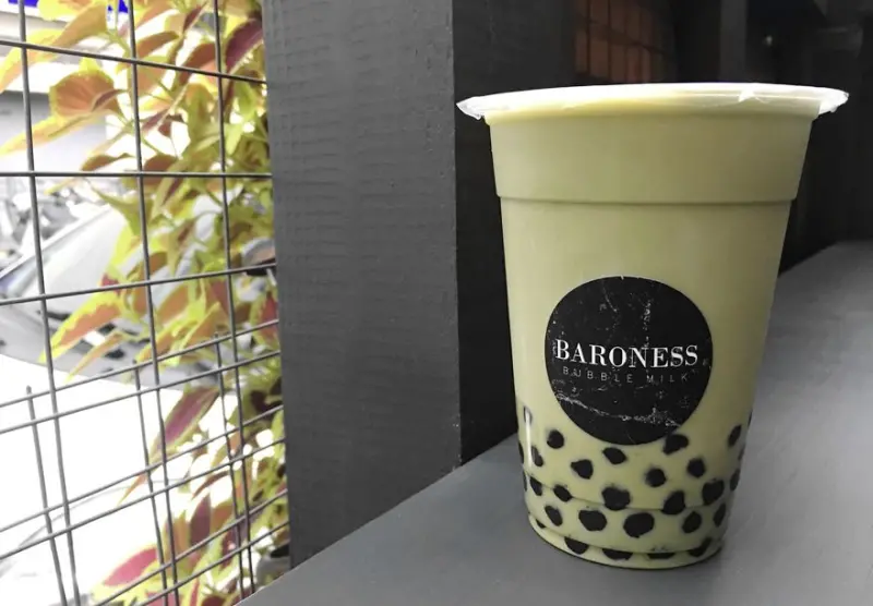 【台北】松山 Baroness小黑糖 文青風格的黑糖珍珠奶茶、黑糖珍珠宇治抹茶拿鐵、三明治