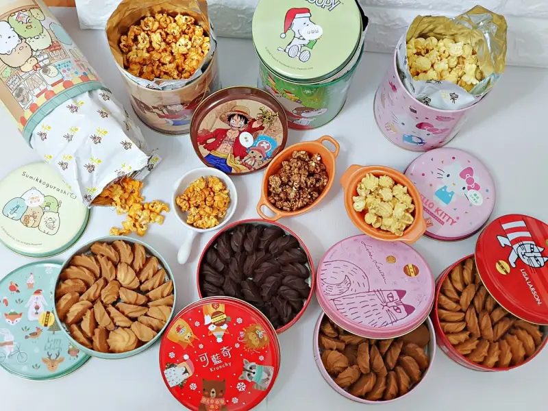 【新竹團購美食】米樂繽紛爆米花 ~ 充滿童趣、繽紛可愛、又獨特的爆米花，一口接一口讓人欲罷不能，聖誕送禮、新年送禮....等 最佳選擇 !