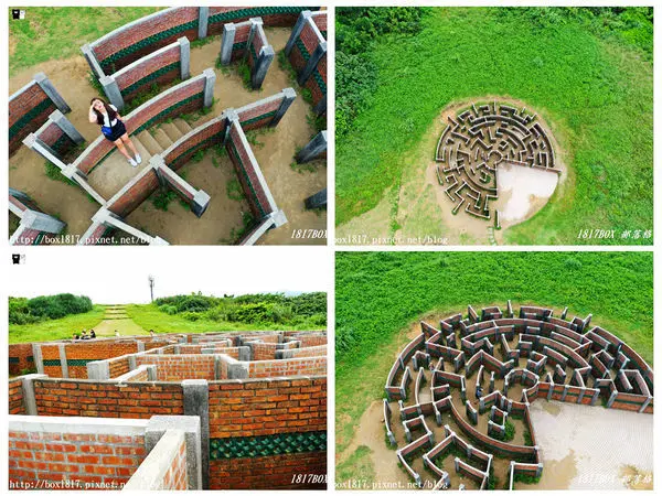 【新北。石門】探訪小型外星人的遺跡。老梅迷宮。古色古香紅磚牆迷宮。IG打卡熱門景點