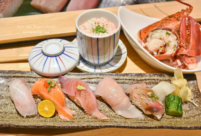  一貫入魂 ，定食套餐780元，居然還有半隻龍蝦! - Nini and Blue 玩樂食記