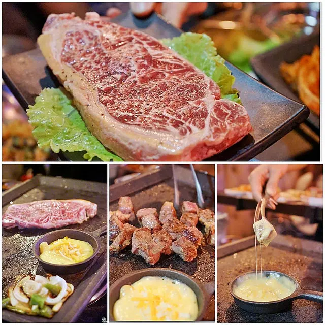 『桃園。中壢』 Popular韓國五花烤肉-近威尼斯影城、SOGO百貨公司。中壢也有超好吃又平價的的韓式八色豬五花烤肉可以吃了！而且只要點組合系列就送釜山豆腐海鮮鍋，湯頭一級棒。八色豬五花醃製入味，肉