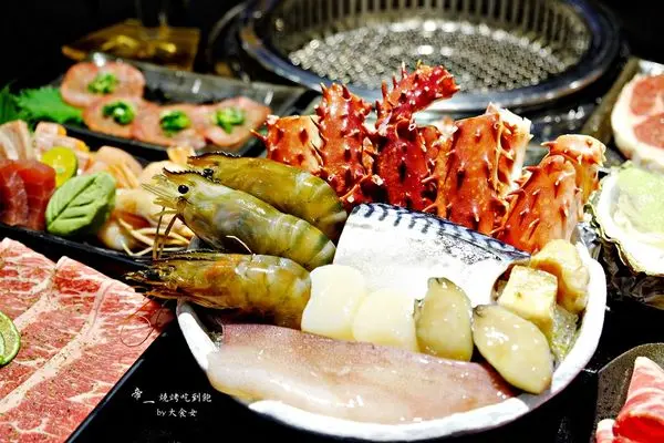 [內湖美食] 帝一燒烤吃到飽-老闆啊！帝王蟹、伊比利豬、黑毛牛、牛舌，通通來一輪！XD 超狂的頂級燒烤吃到飽，太霸氣了！ 台北燒烤吃到飽/台北吃到飽/台北慶功宴餐廳